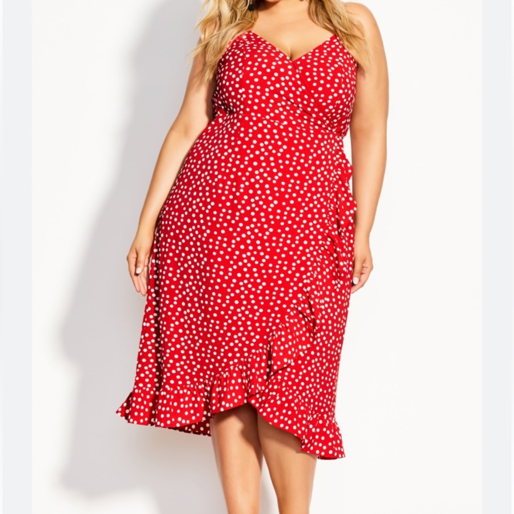 Wrap Dream Dress - red